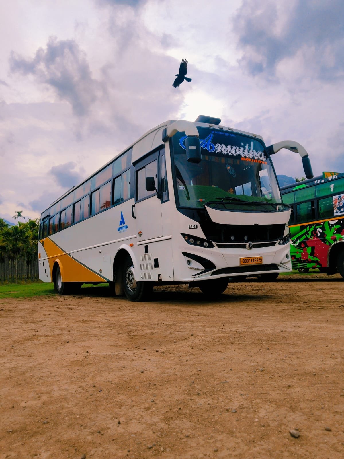 NPK Travels 50 Seater Coach Front View